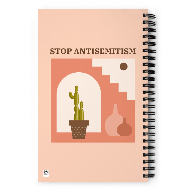 Stop Antisemitism | Plants & Flowers Edition | Spiral Notebook