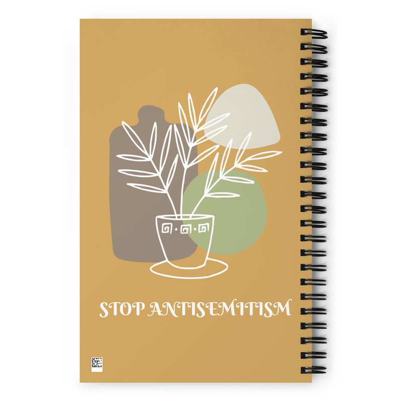 Stop Antisemitism | Plants & Flowers Edition | Spiral Notebook