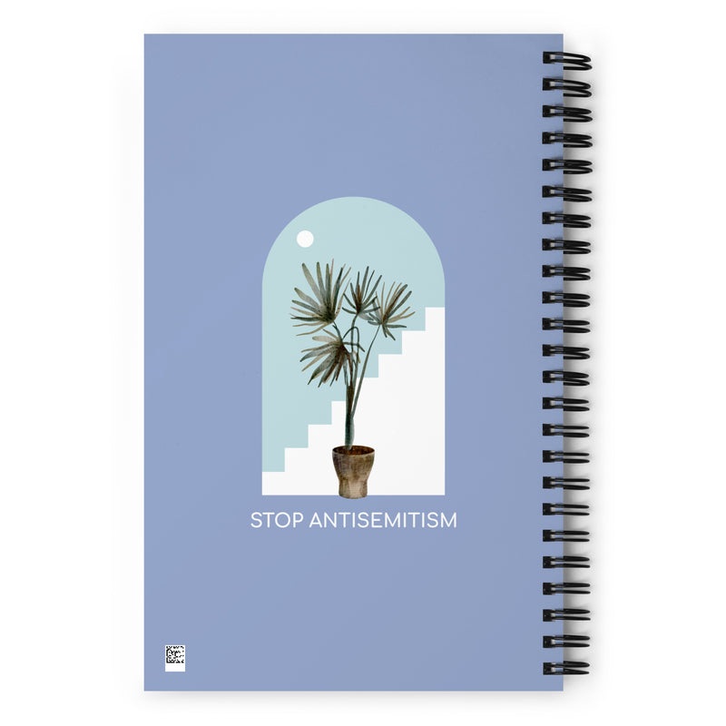 Stop Antisemitism | Plants & Flowers Edition | Spiral Notebook