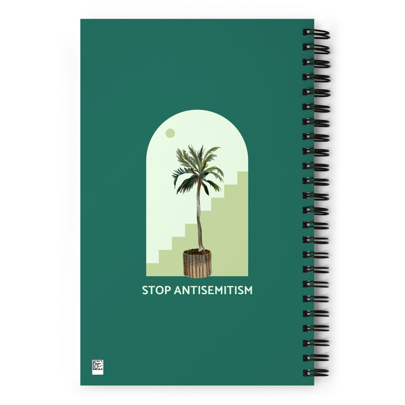 Stop Antisemitism | Plants & Flowers Edition | Spiral Notebook