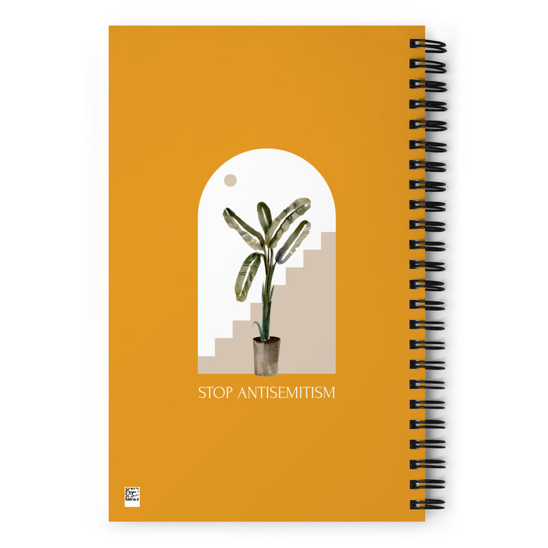 Stop Antisemitism | Plants & Flowers Edition | Spiral Notebook