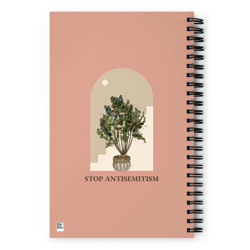 Stop Antisemitism | Plants & Flowers Edition | Spiral Notebook