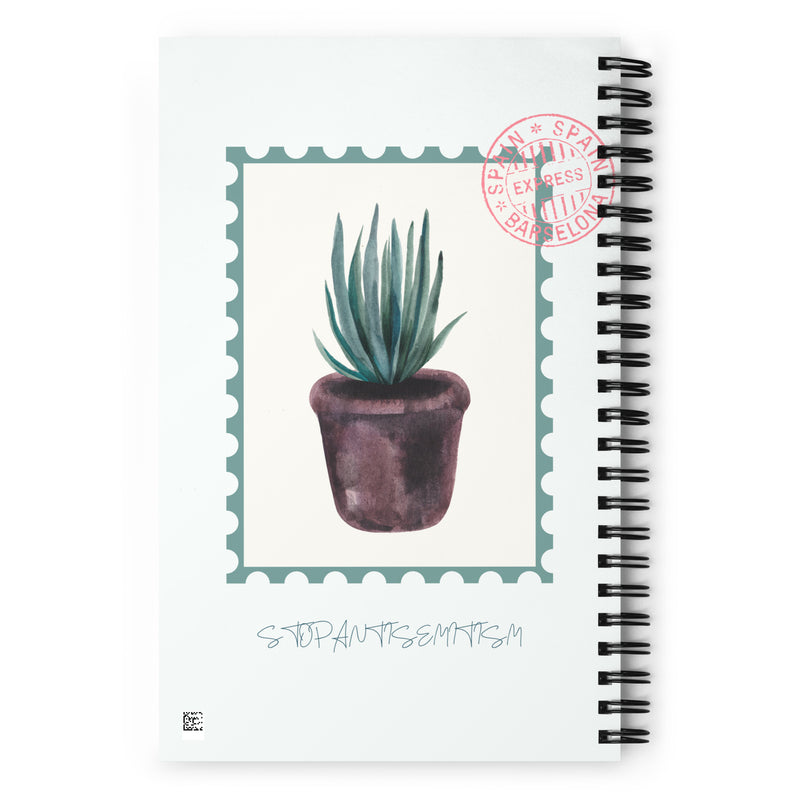 Stop Antisemitism | Plants & Flowers Edition | Spiral Notebook