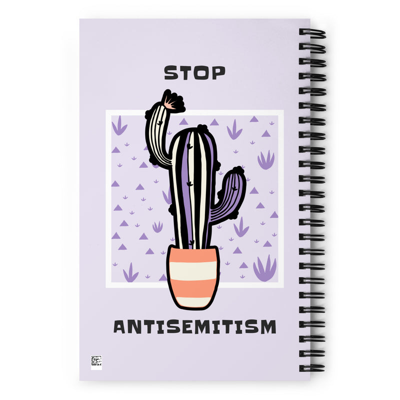 Stop Antisemitism | Plants & Flowers Edition | Spiral Notebook