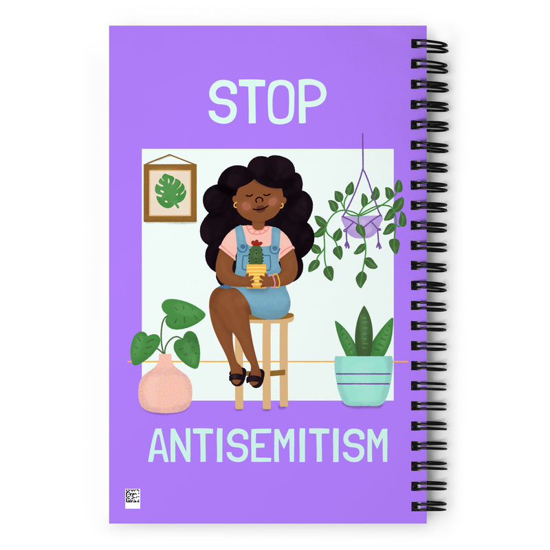 Stop Antisemitism | Plants & Flowers Edition | Spiral Notebook