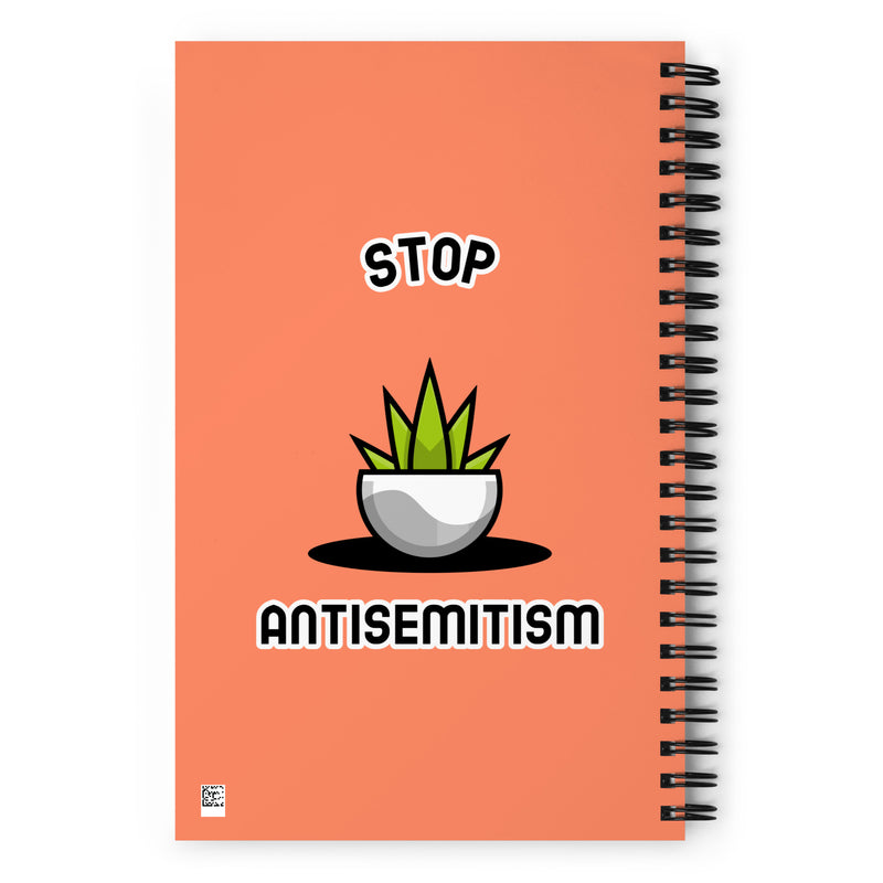 Stop Antisemitism | Plants & Flowers Edition | Spiral Notebook