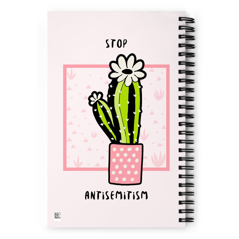 Stop Antisemitism | Plants & Flowers Edition | Spiral Notebook