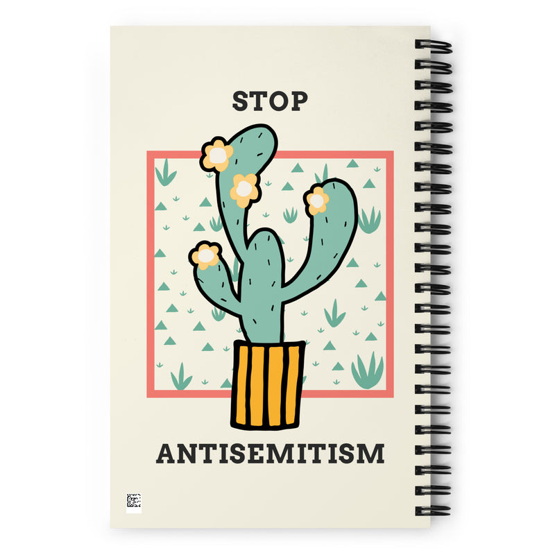 Stop Antisemitism | Plants & Flowers Edition | Spiral Notebook