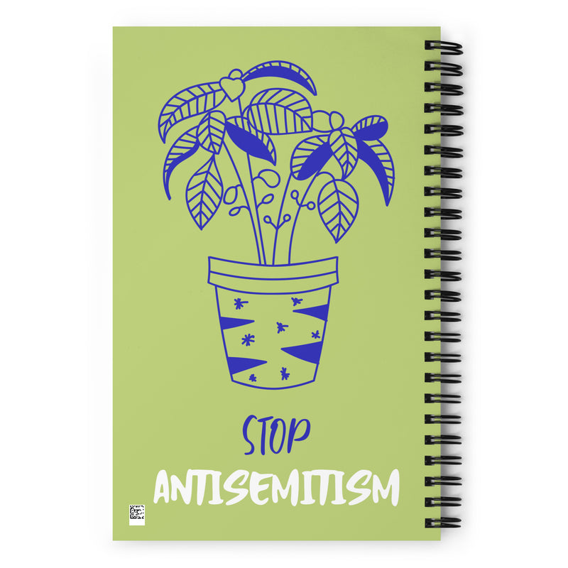 Stop Antisemitism | Plants & Flowers Edition | Spiral Notebook