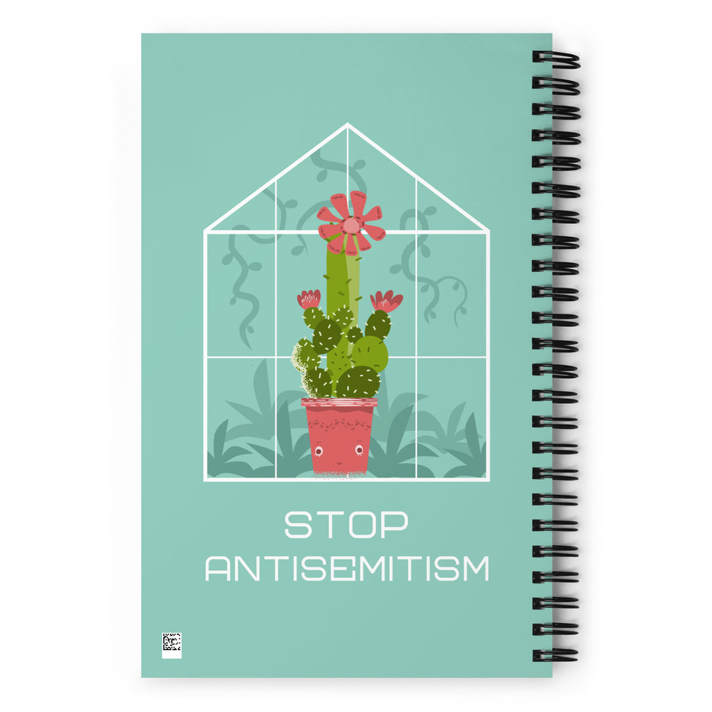 Stop Antisemitism | Plants & Flowers Edition | Spiral Notebook