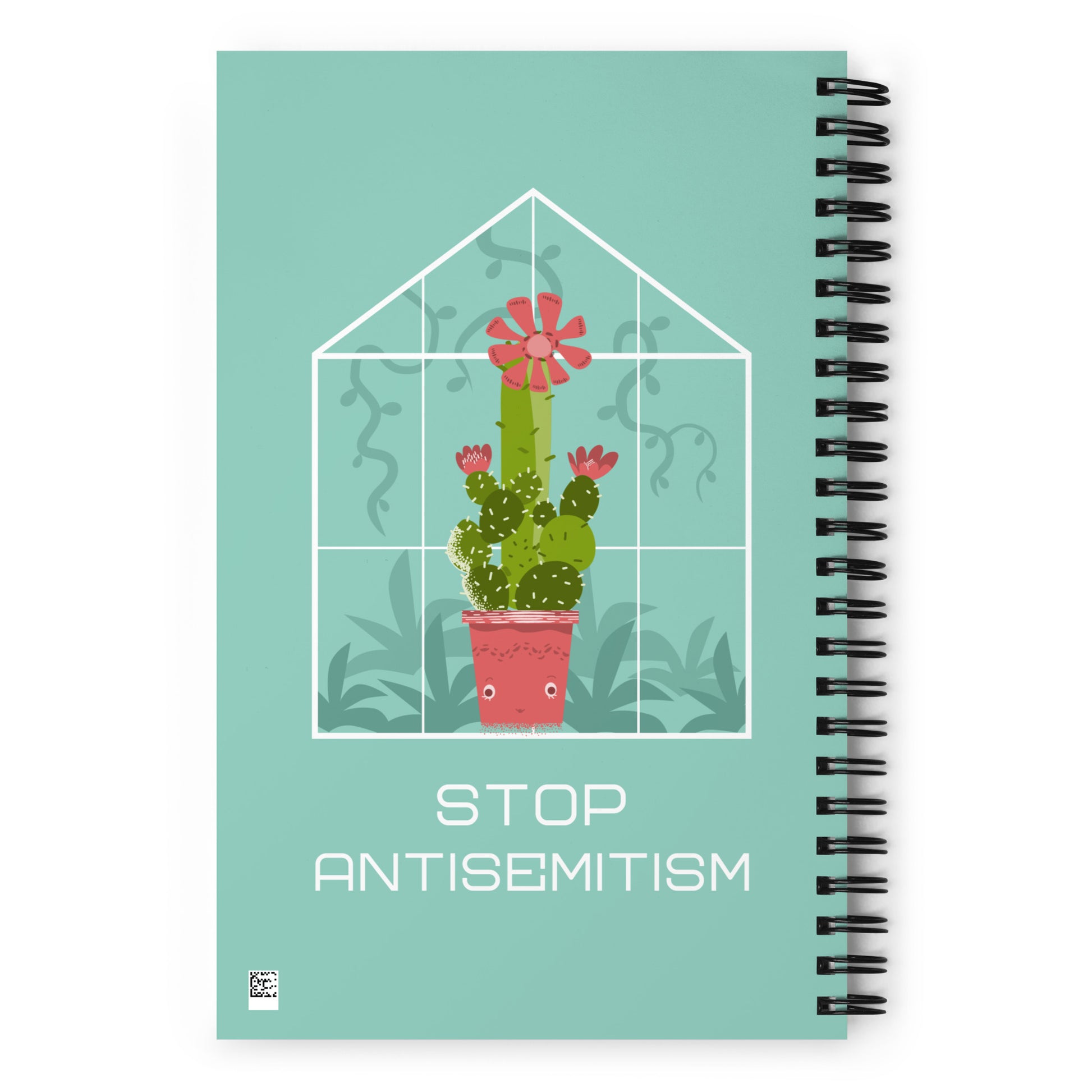Stop Antisemitism | Plants & Flowers Edition | Spiral Notebook