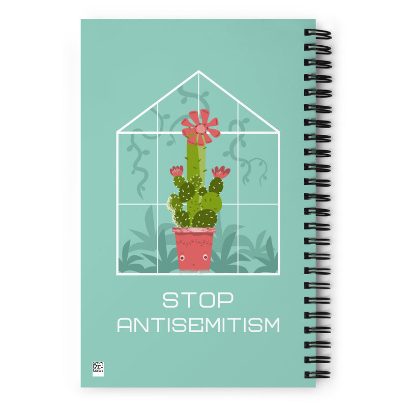 Stop Antisemitism | Plants & Flowers Edition | Spiral Notebook