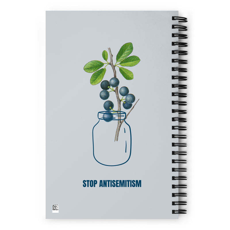 Stop Antisemitism | Plants & Flowers Edition | Spiral Notebook