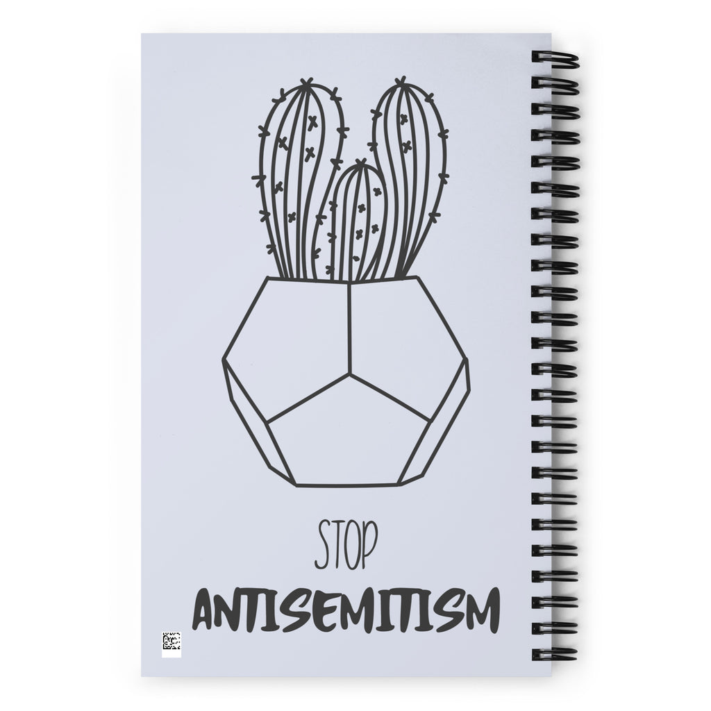 Stop Antisemitism | Plants & Flowers Edition | Spiral Notebook