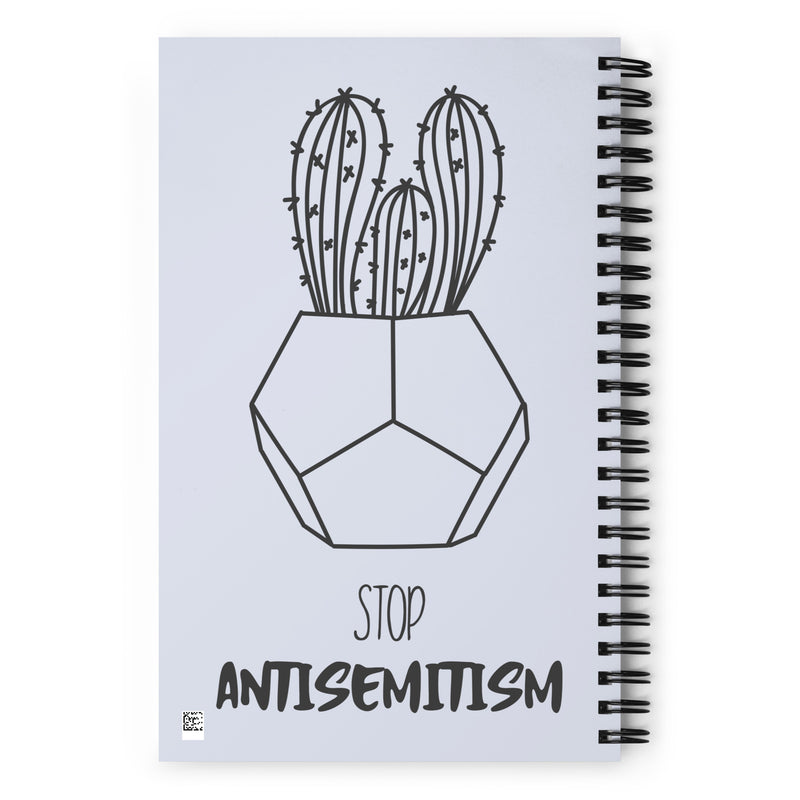 Stop Antisemitism | Plants & Flowers Edition | Spiral Notebook