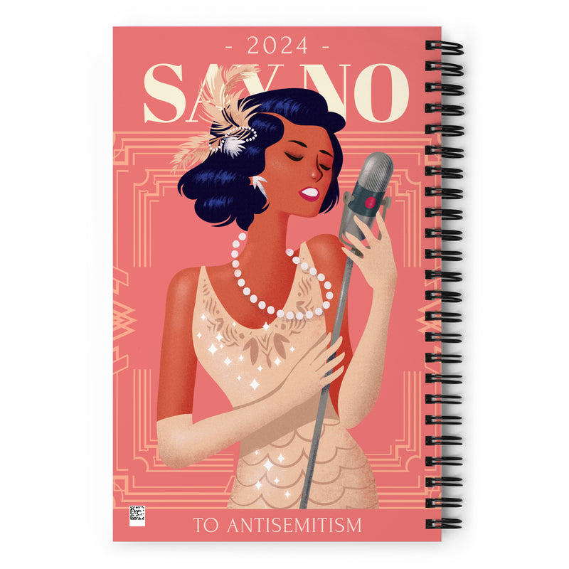 Art Deco Love Story | No Antisemitism | Spiral Notebook