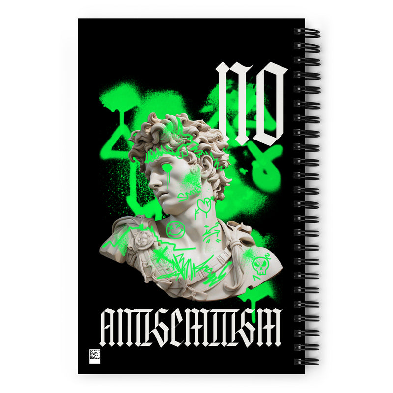 Graffiti Statue Anthem | No Antisemitism | Spiral Notebook