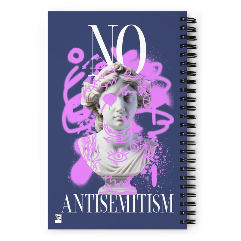 Graffiti Statue Anthem | No Antisemitism | Spiral Notebook