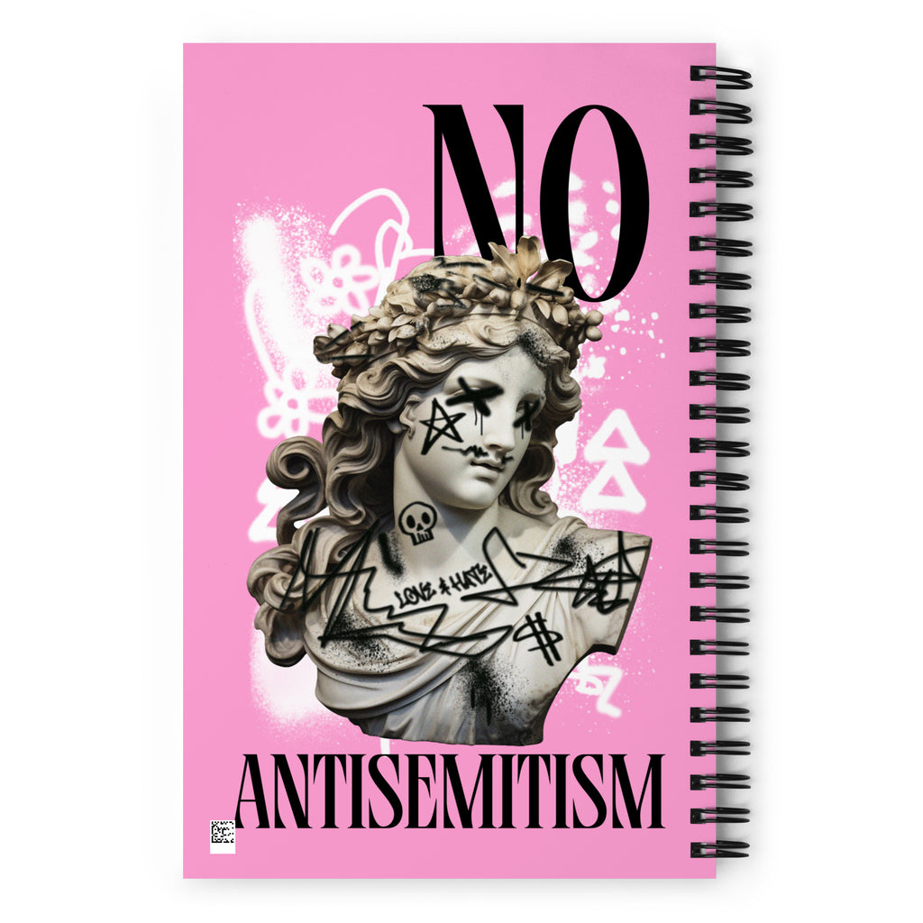 Graffiti Statue Anthem | No Antisemitism | Spiral Notebook