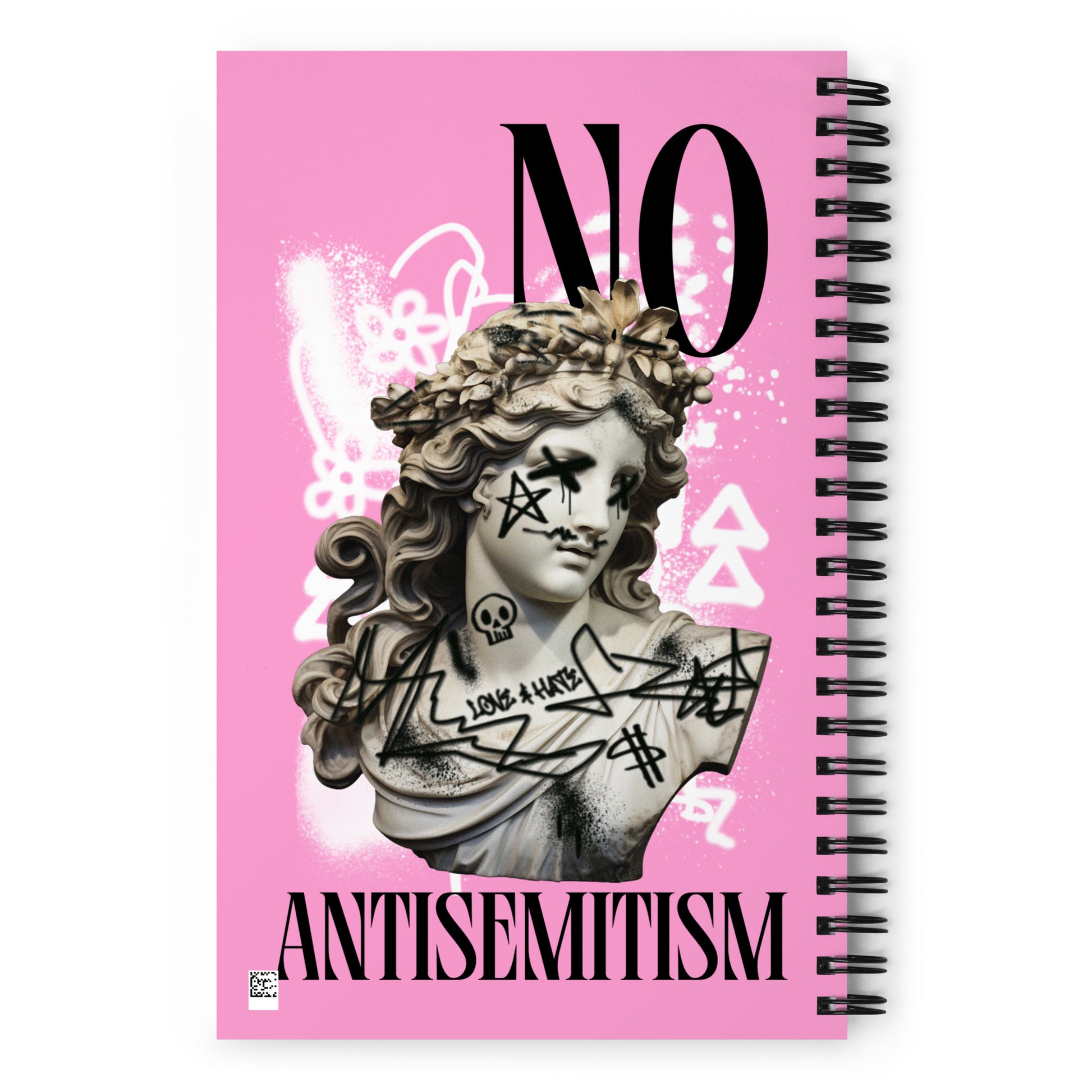 Graffiti Statue Anthem | No Antisemitism | Spiral Notebook