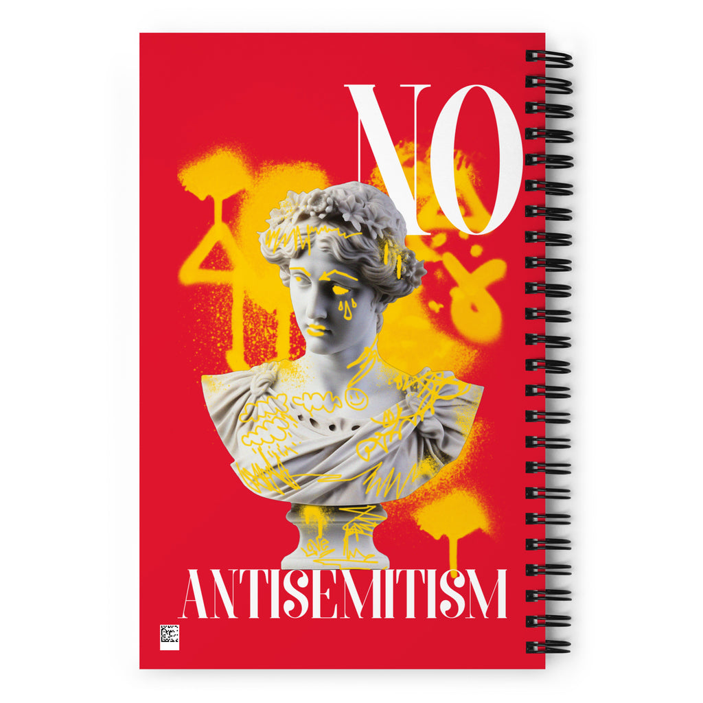 Graffiti Statue Anthem | No Antisemitism | Spiral Notebook