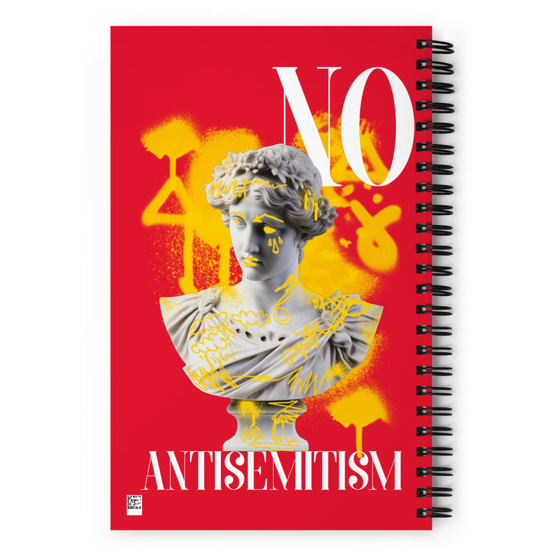Graffiti Statue Anthem | No Antisemitism | Spiral Notebook
