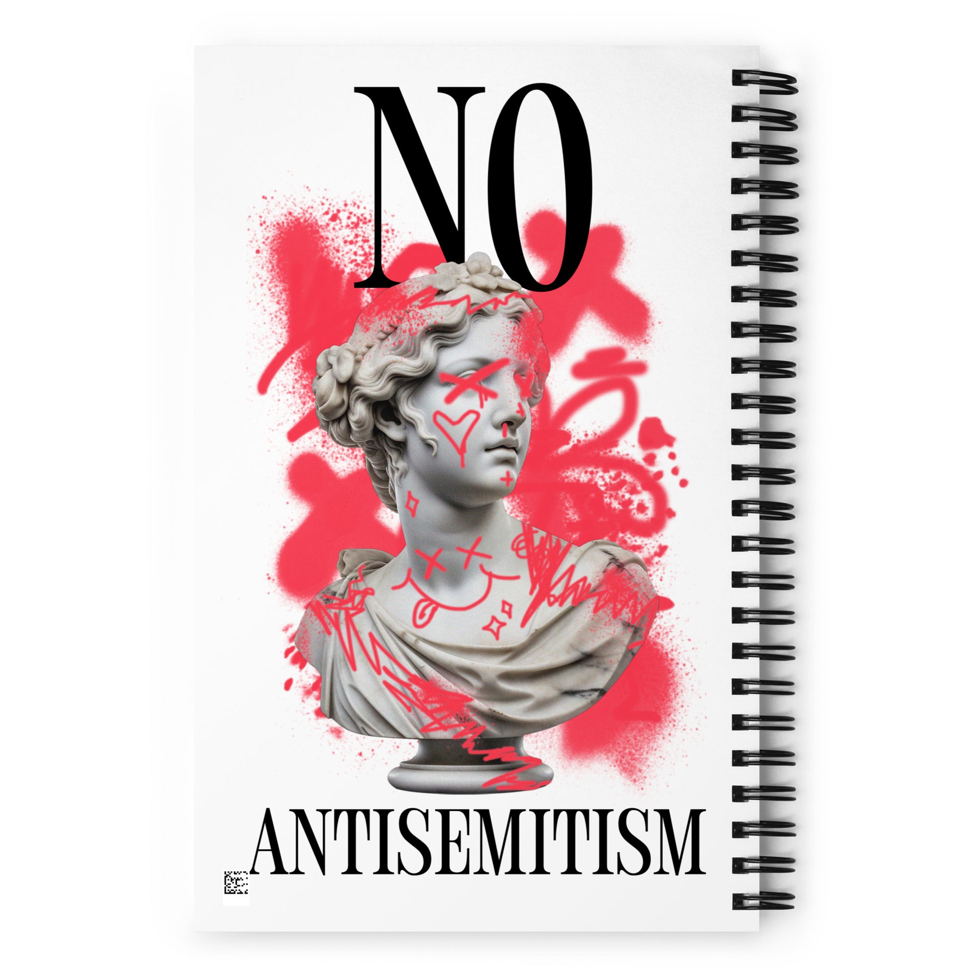 Graffiti Statue Anthem | No Antisemitism | Spiral Notebook