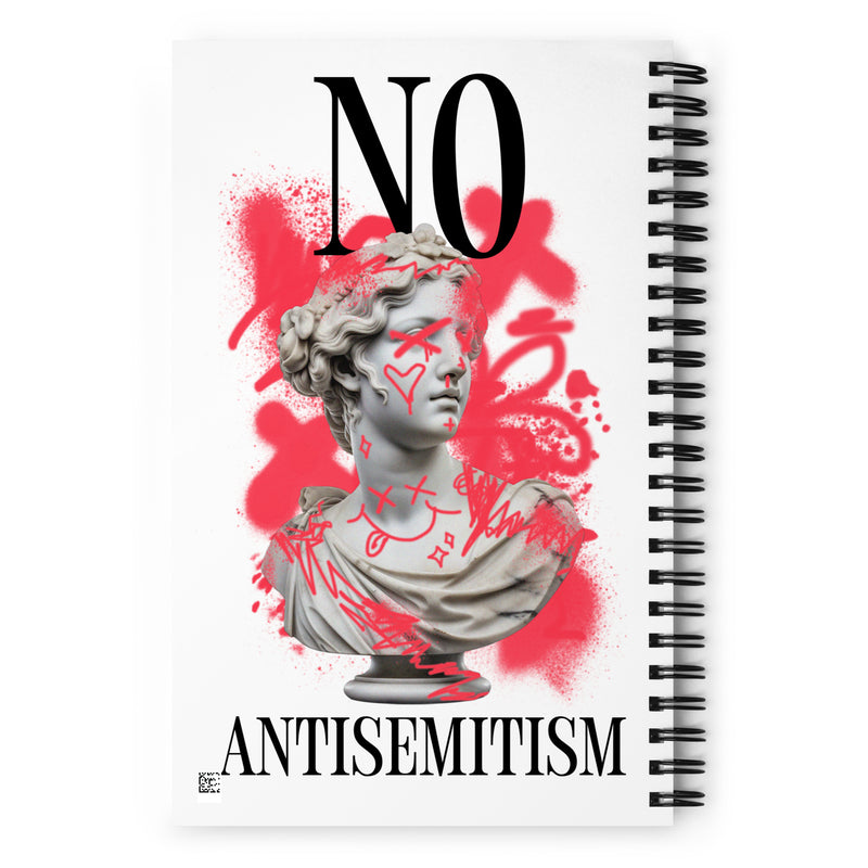 Graffiti Statue Anthem | No Antisemitism | Spiral Notebook