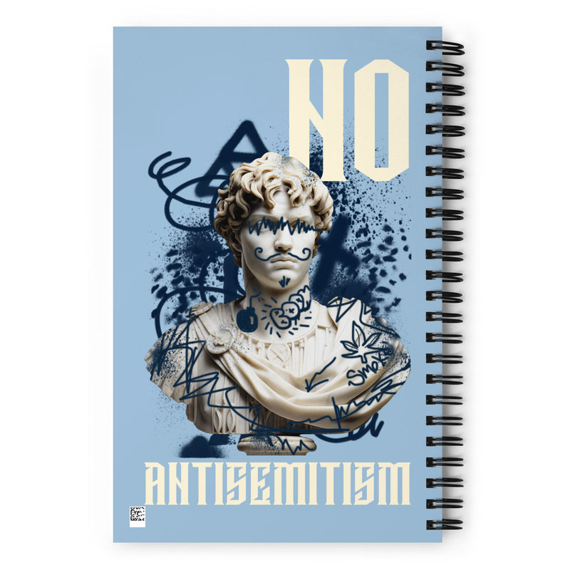 Graffiti Statue Anthem | No Antisemitism | Spiral Notebook