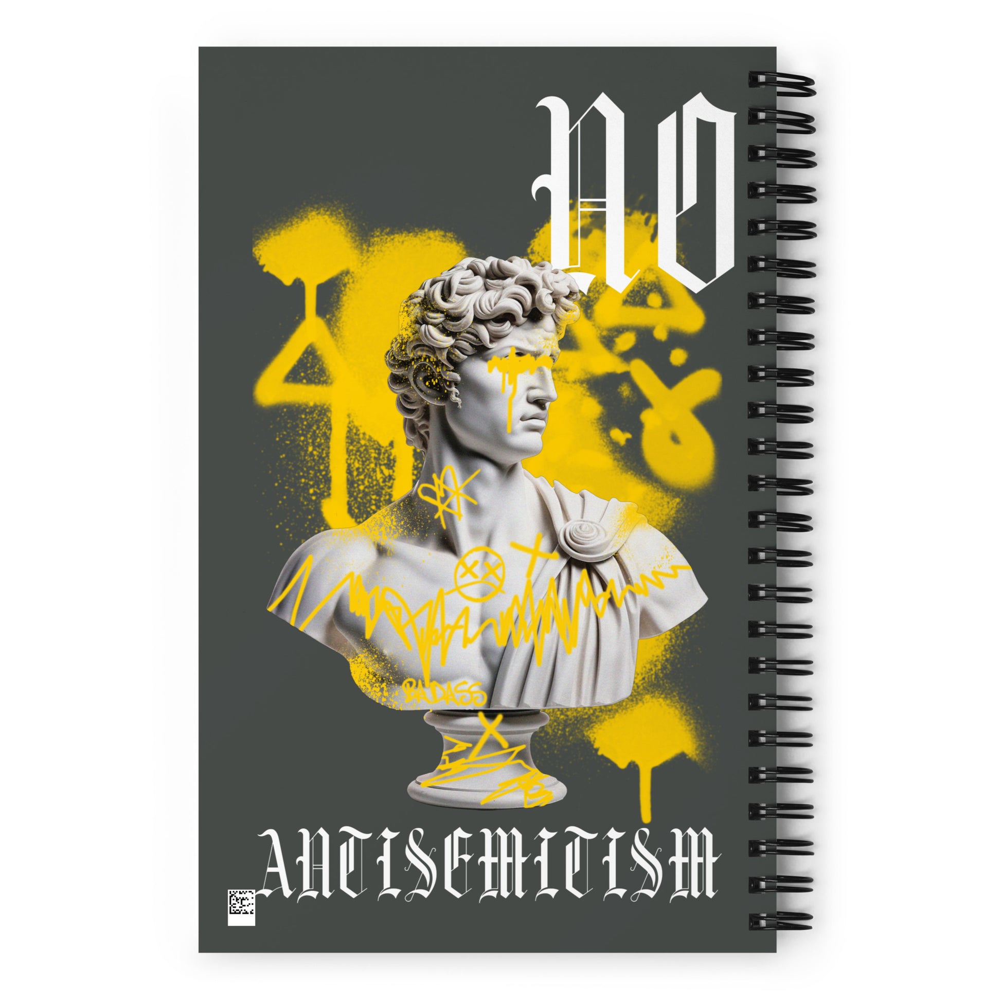 Graffiti Statue Anthem | No Antisemitism | Spiral Notebook