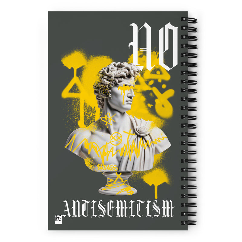 Graffiti Statue Anthem | No Antisemitism | Spiral Notebook