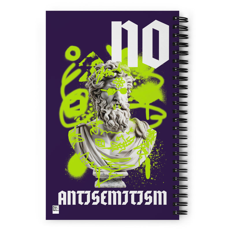Graffiti Statue Anthem | No Antisemitism | Spiral Notebook