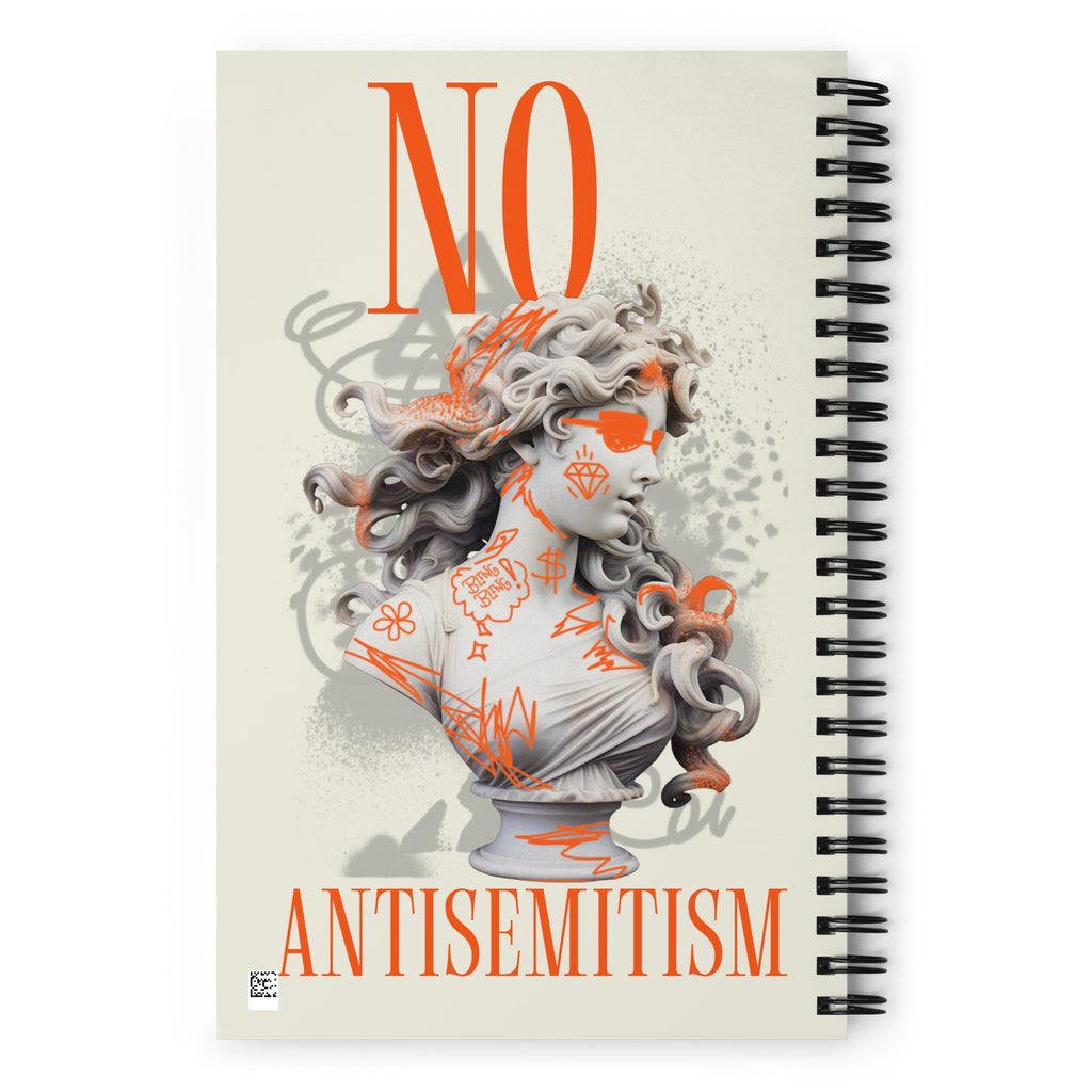Graffiti Statue Anthem | No Antisemitism | Spiral Notebook