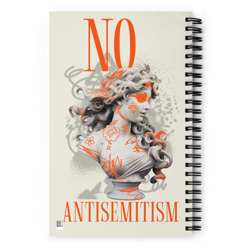 Graffiti Statue Anthem | No Antisemitism | Spiral Notebook