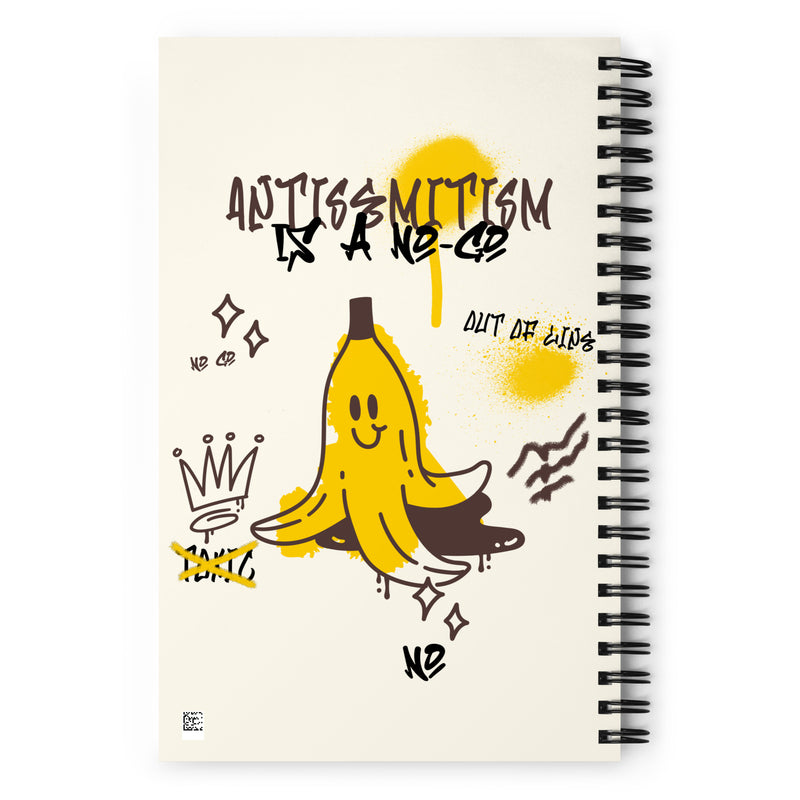 No Go Graffiti Doodle | Antisemitism | Spiral Notebook