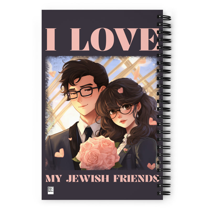 I Love My Jewish Friends | Pink Edition | Spiral Notebook