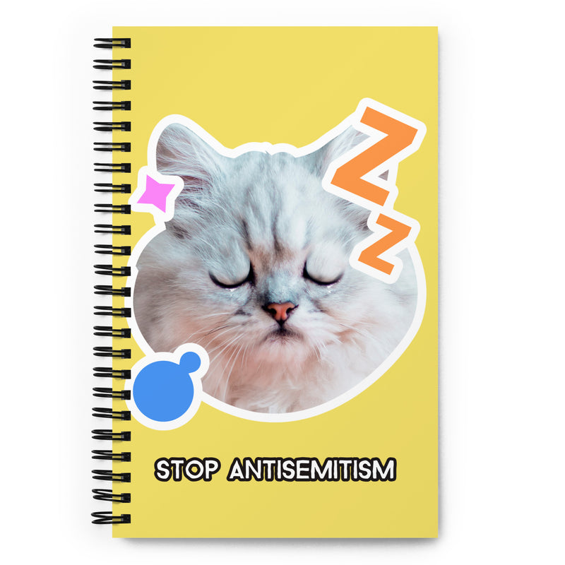Funny Cat | Antisemitism | Spiral Notebook