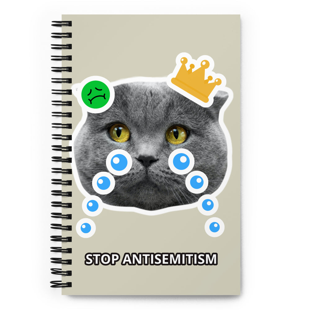 Funny Cat | Antisemitism | Spiral Notebook