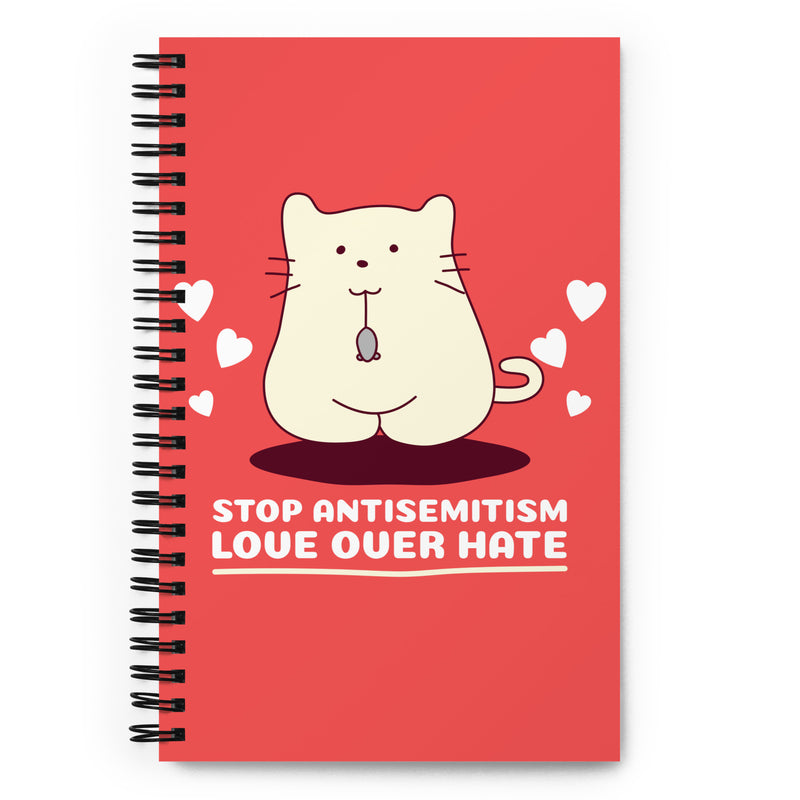 Funny Cat | Antisemitism | Spiral Notebook