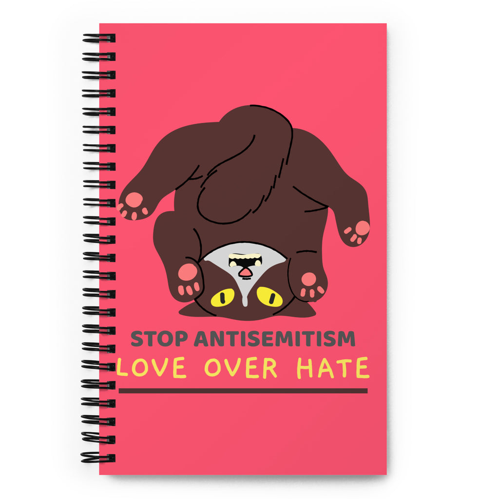 Funny Cat | Antisemitism | Spiral Notebook