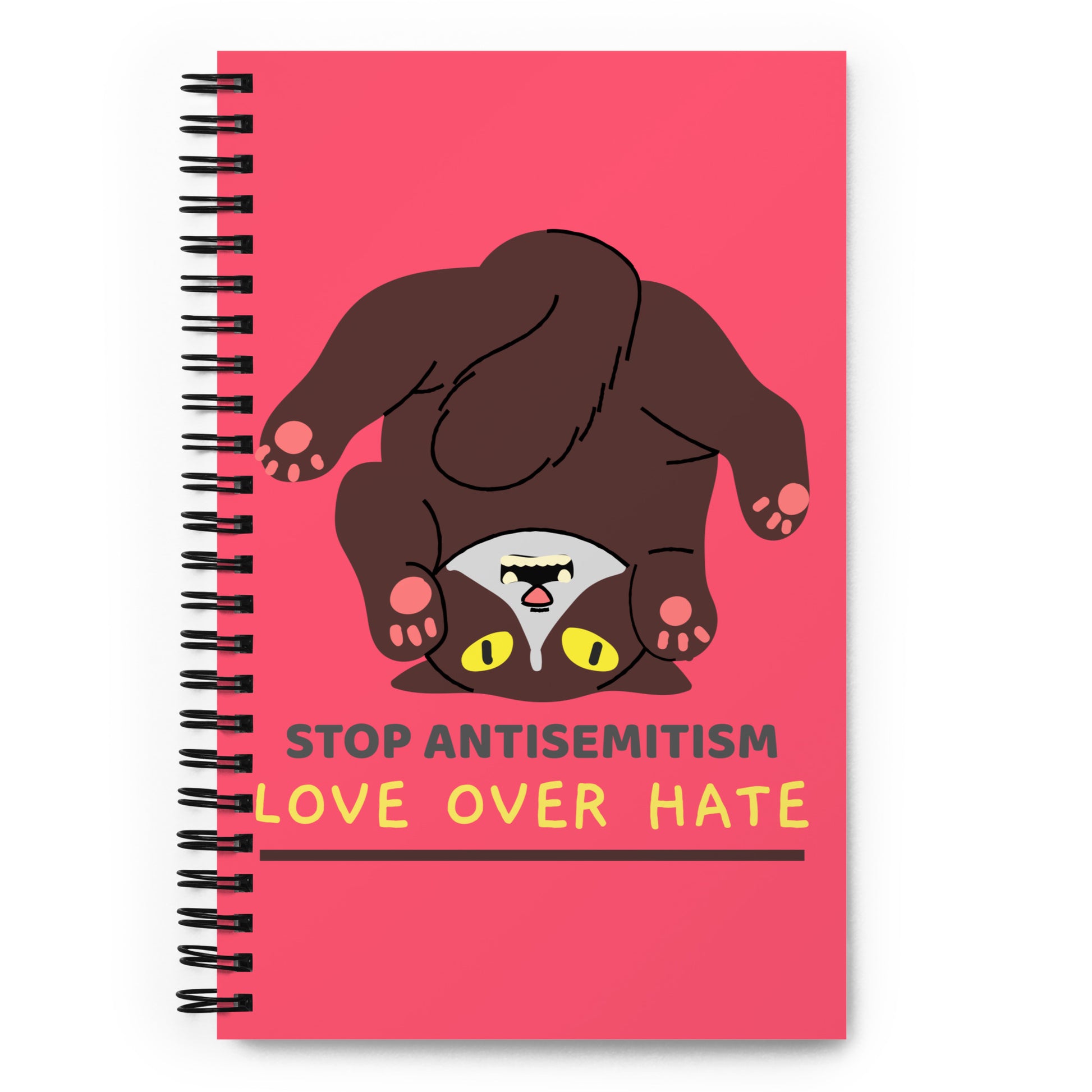 Funny Cat | Antisemitism | Spiral Notebook