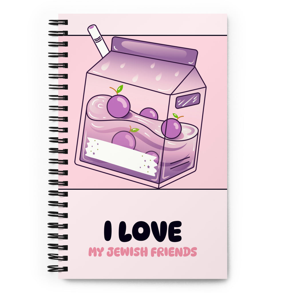 I Love My Jewish Friends | Pink Edition | Spiral Notebook