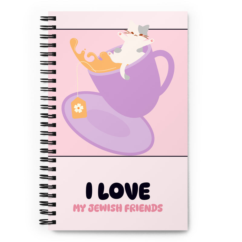 I Love My Jewish Friends | Pink Edition | Spiral Notebook