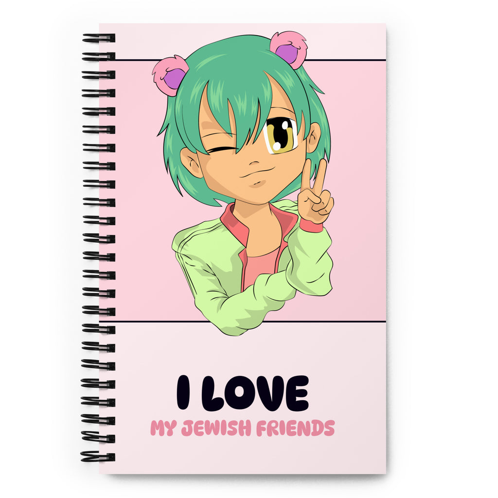 I Love My Jewish Friends | Pink Edition | Spiral Notebook