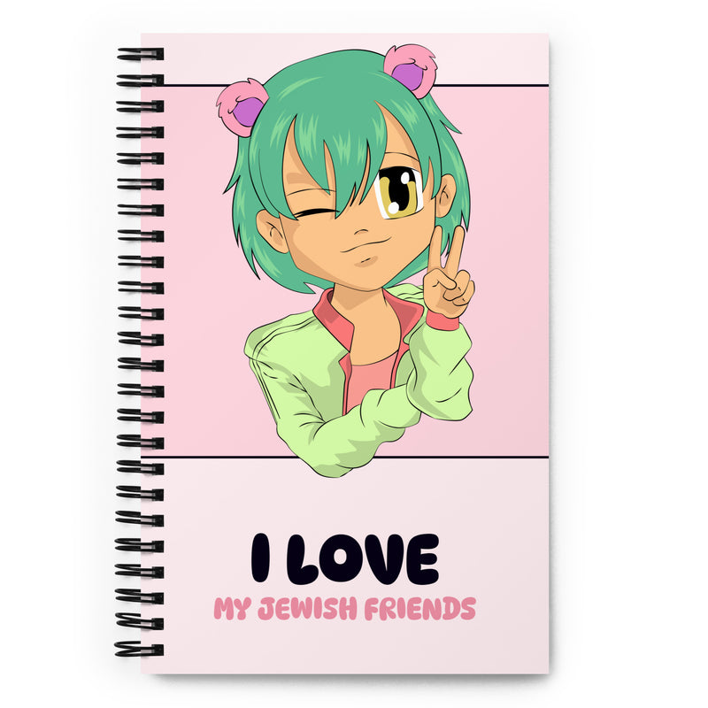 I Love My Jewish Friends | Pink Edition | Spiral Notebook