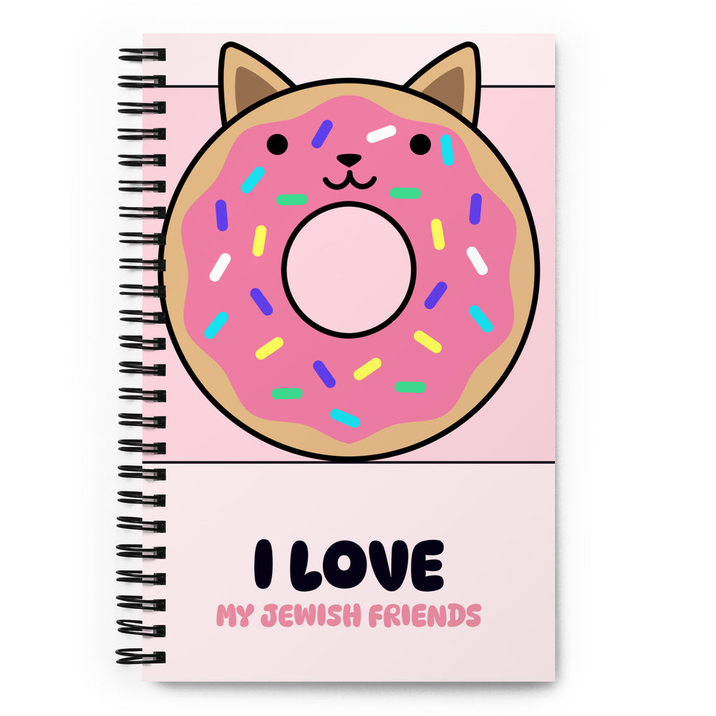 I Love My Jewish Friends | Pink Edition | Spiral Notebook