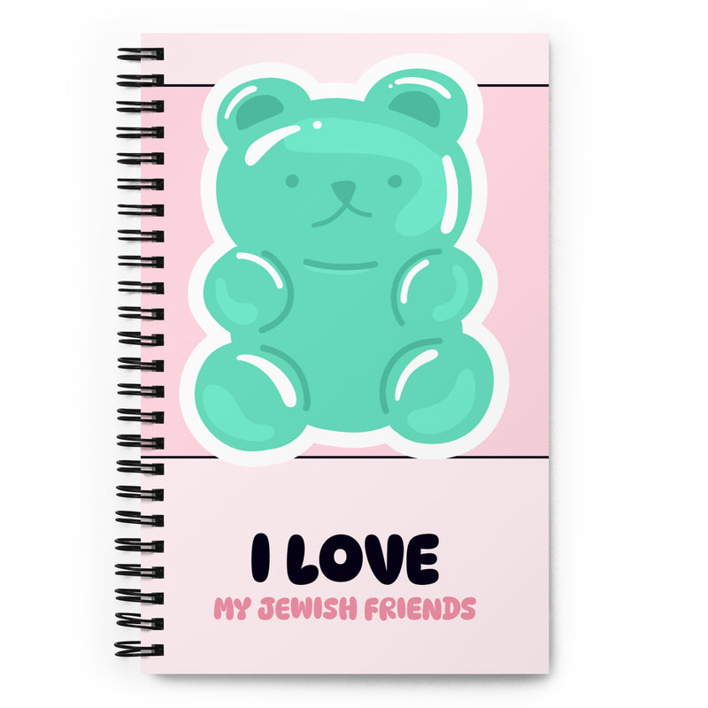 I Love My Jewish Friends | Pink Edition | Spiral Notebook
