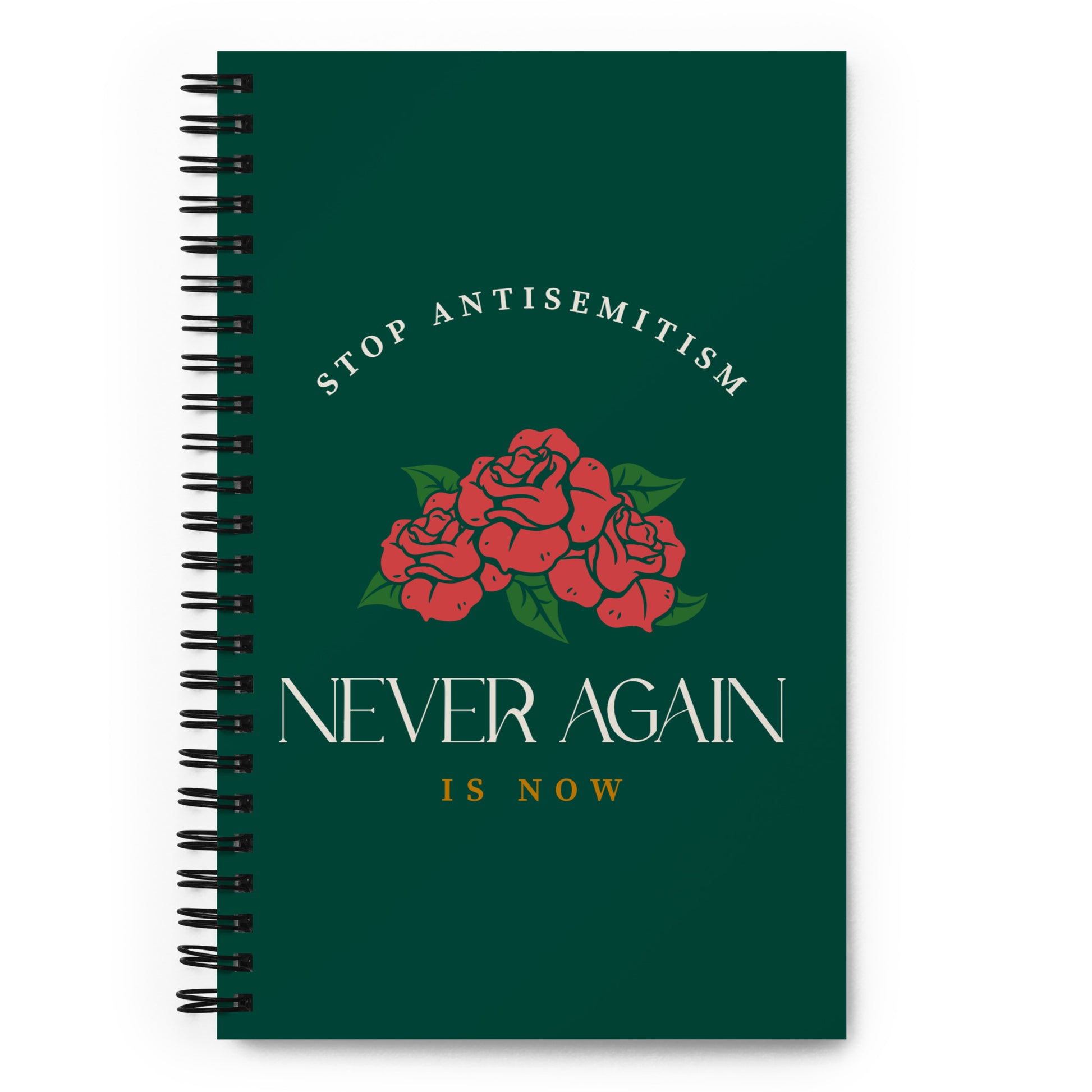 Stop Antisemitism | Plants & Flowers Edition | Spiral Notebook