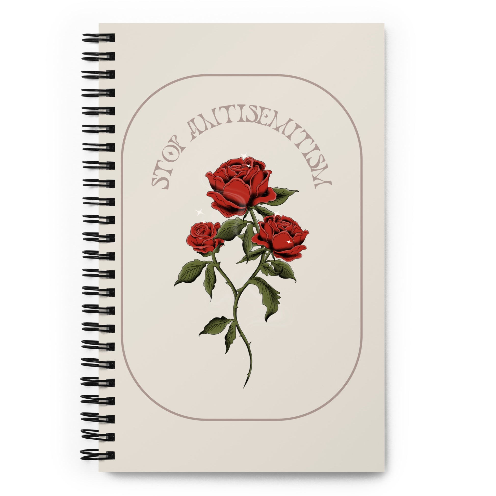 Stop Antisemitism | Plants & Flowers Edition | Spiral Notebook