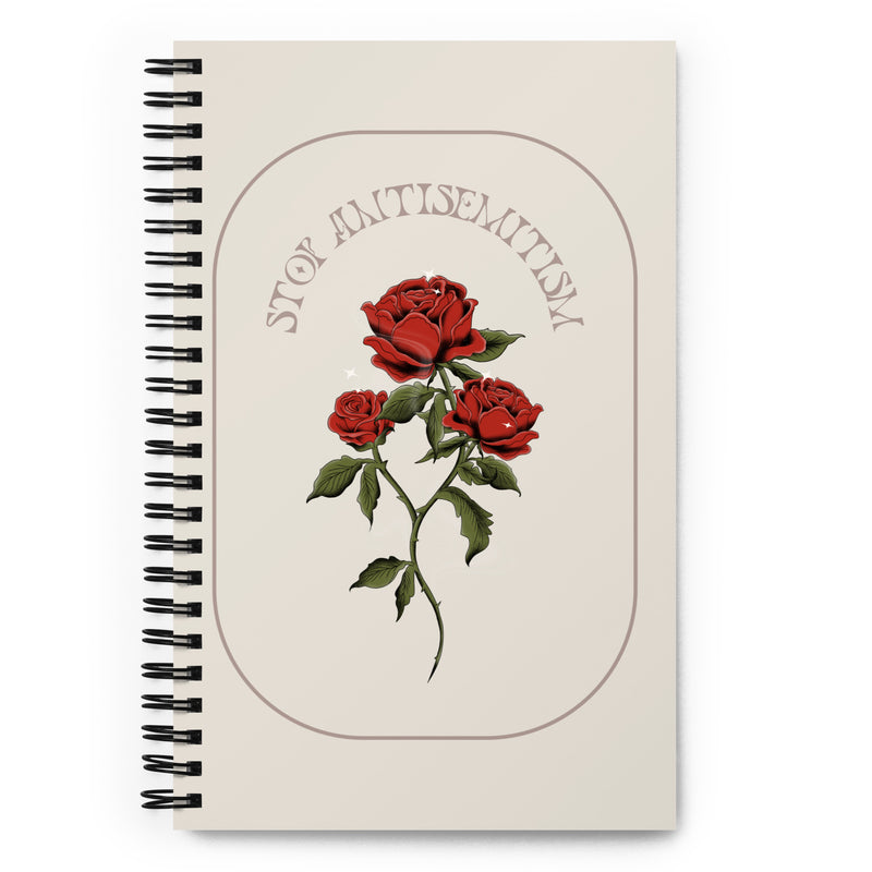 Stop Antisemitism | Plants & Flowers Edition | Spiral Notebook